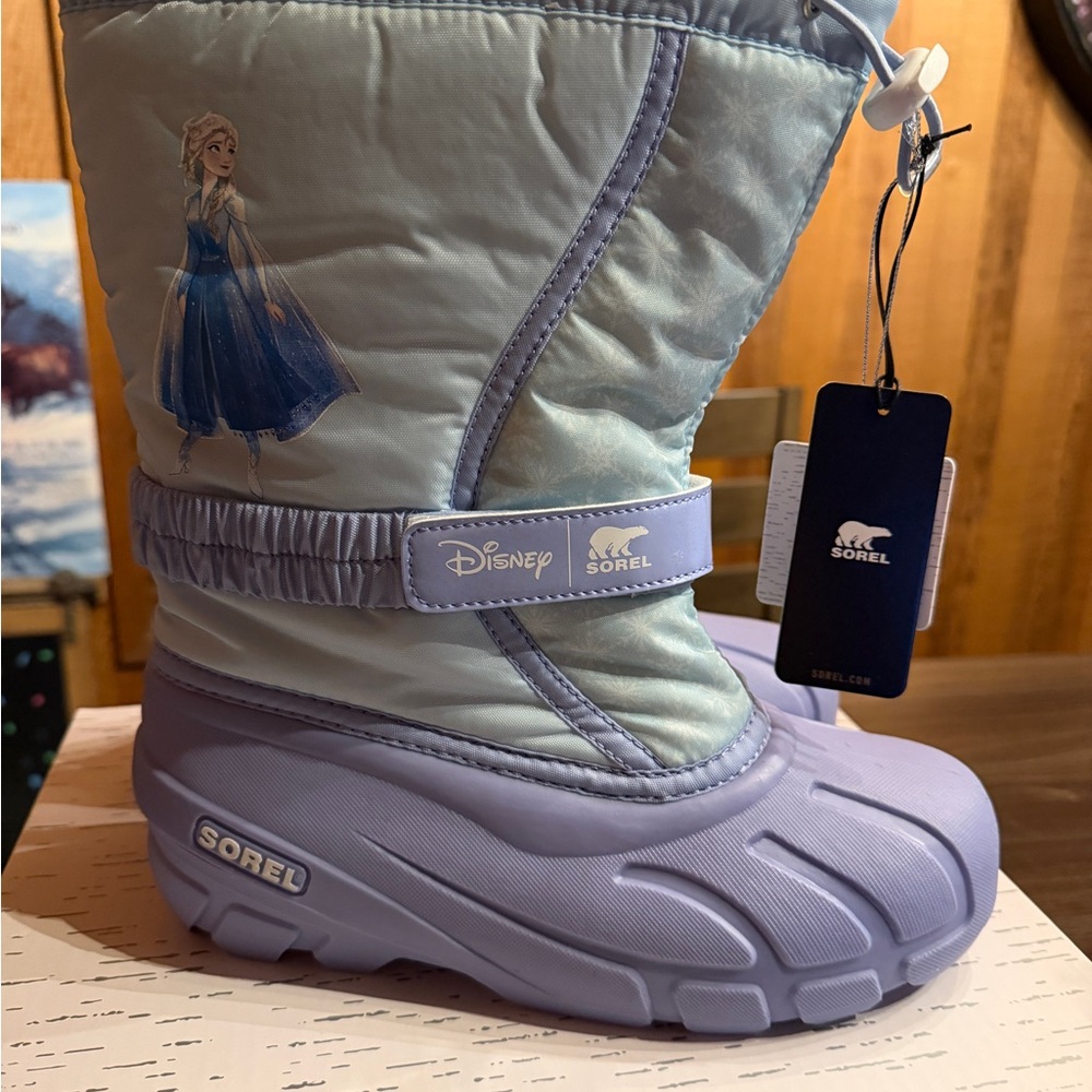 Sorel Frozen II Youth Flurry Boots - Frosted Purple